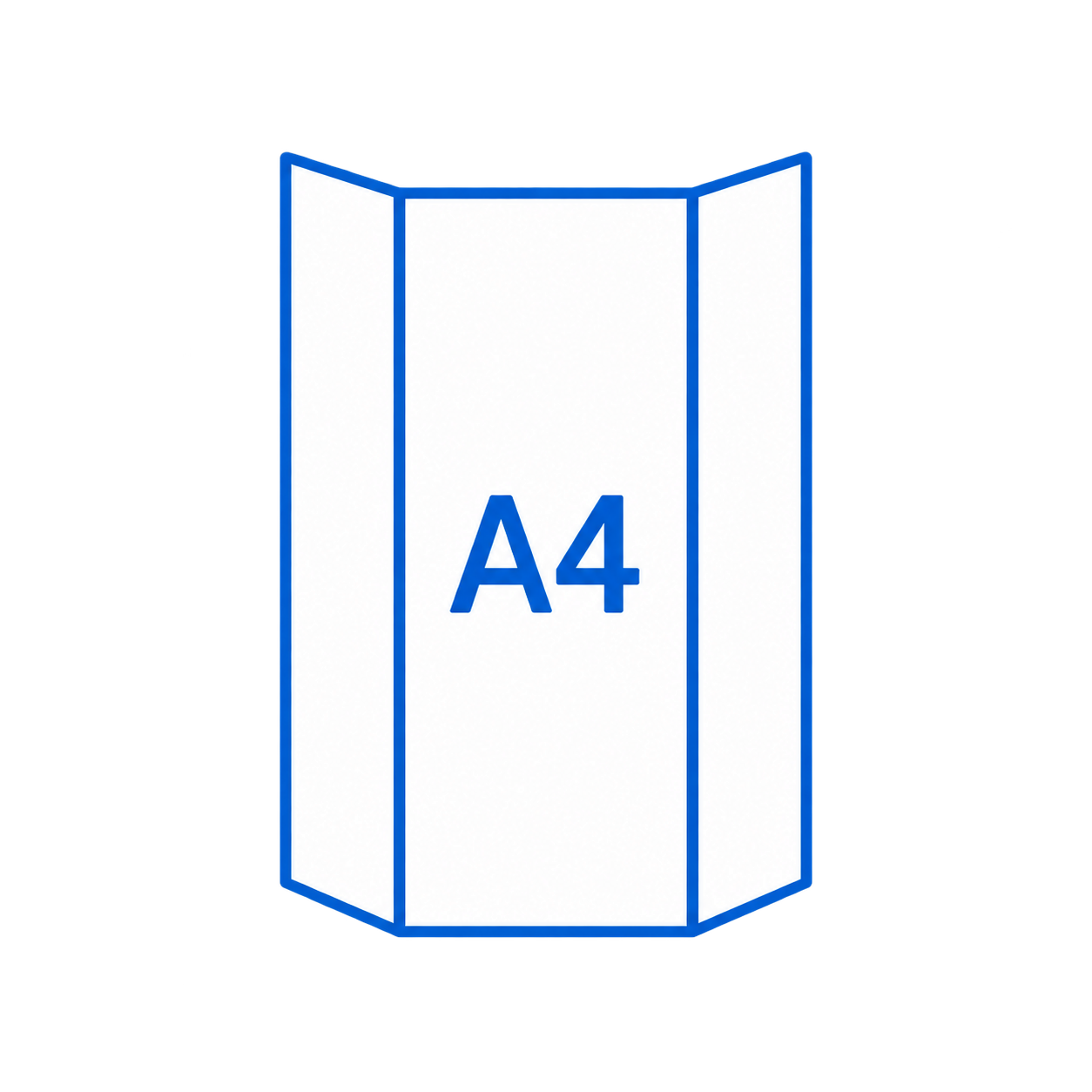 A4用紙の三つ折り